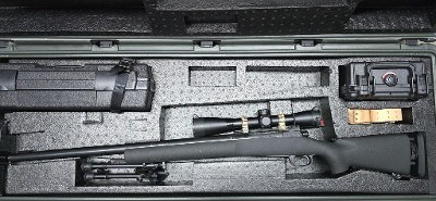 REMINGTON Remington 700 M24, Deployment Kit,Leupold Mk4, Military issued Stock, 762x51, Hard Case, Bipod, BLK, 24" Barrel Unknown - Image 1 of 11