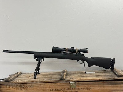 REMINGTON Remington 700 M24, Deployment Kit,Leupold Mk4, Military issued Stock, 762x51, Hard Case, Bipod, BLK, 24" Barrel Unknown - Image 10 of 11