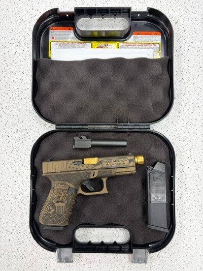 GLOCK G19 GEN 3 TRUMP 9MM LUGER (9x19 PARA) - Image 1 of 8