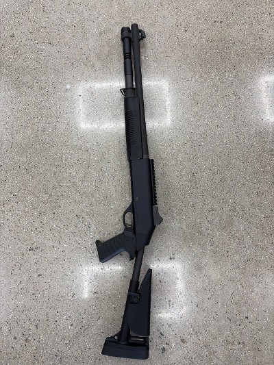 BENELLI Benelli M4, Semi Auto, 12 Gauge, 3" Chamber, Black, fixed stock with pistol grip, Oem Box 12 GA - Image 2 of 2