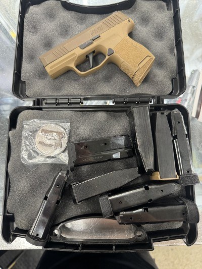 SIG SAUER Sig Sauer P365 Coyote Tan NRA Special Edition Pistol 3.1