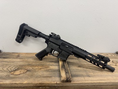 GREAT LAKES FIREARMS GLS EPC-9 Pistol, 7" Barrel, SB Tactical Pistol Brace, Maglock + Juggernaut Helfighter System, Magpul Handguard Unknown - Image 2 of 2