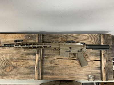GREAT LAKES FIREARMS GLS M4E1 Pistol, FDE, Magpul Handguard, Pistol Grip, Angled Foregrip, Magpul Pisol Grip, 10 + 1 Capacity Unknown - Image 2 of 2