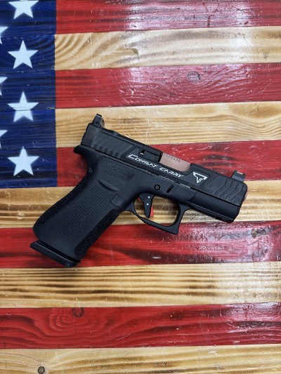 GLOCK Glock 43X, MOS, Semi-Automatic Handgun, Black, 3.41" Bronze Barrel, TTI Combat Carry Custome, Timminy Trigger, (2) 10 Rd Mags, OEM Case, W/ - Image 2 of 2