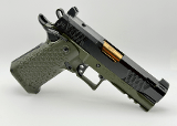 JACOB GREY FIREARMS TWC HEX DS ROSE GOLD BARREL OPTIC READY WITH NIGHT SIGHTS (BLACK/DUTY GREEN) 9MM LUGER (9x19 PARA) - Image 1 of 3