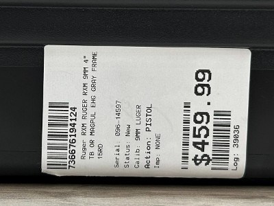 RUGER RXM 9MM LUGER (9x19 PARA) - Image 13 of 13