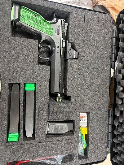 CZ TS2 RACING GREEN 9MM LUGER (9x19 PARA) - Image 1 of 7