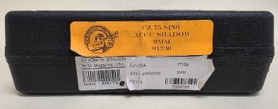 CZ CZ75 SP-01 Shadow 9MM LUGER (9x19 PARA) - Image 9 of 9