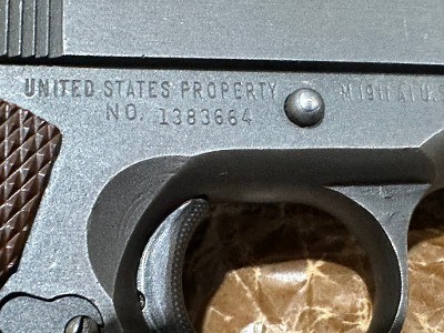 REMINGTON RAND 1911 A1 U.S. Army property marked with original box 1943 .45 ACP - Image 6 of 22