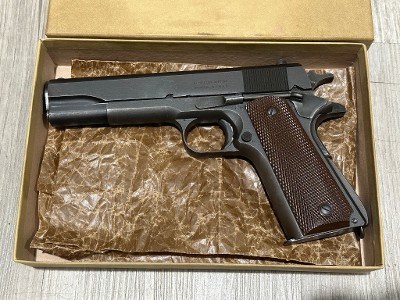 REMINGTON RAND 1911 A1 U.S. Army property marked with original box 1943 .45 ACP - Image 4 of 22