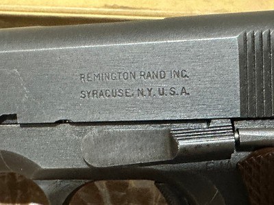 REMINGTON RAND 1911 A1 U.S. Army property marked with original box 1943 .45 ACP - Image 10 of 22