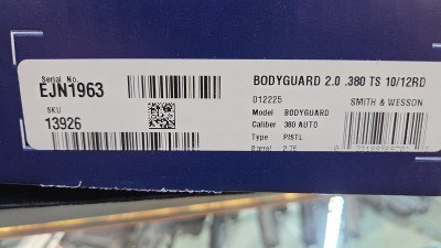 SMITH & WESSON BODYGUARD 2.0 MS .380 ACP - Image 4 of 4