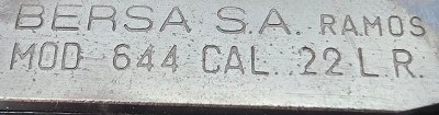 BERSA 644 .22 LR - Image 10 of 12
