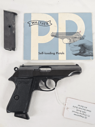 WALTHER PP w/Original Manual, 2 Mags 1953-54 Build .380 ACP - Image 1 of 13
