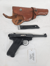 RUGER Standard Pre Mark I w/2 Mags, Leather Holster 1958 Build .22 LR - Image 1 of 13
