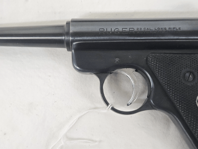 RUGER Standard Pre Mark I w/2 Mags, Leather Holster 1958 Build .22 LR - Image 5 of 13