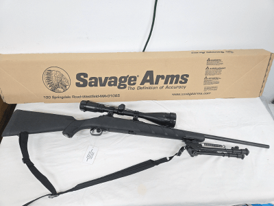 SAVAGE ARMS 11/111 Hunter XP Left Handed w/Scope, Mag, Sling, Bipod, Original Box .204 Ruger - Image 1 of 14