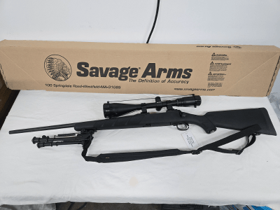 SAVAGE ARMS 11/111 Hunter XP Left Handed w/Scope, Mag, Sling, Bipod, Original Box .204 Ruger - Image 7 of 14