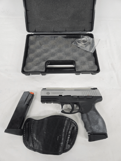 TAURUS PT 24/7 Pro w/2 Mags, Leather Holster, Hard Case .40 S&W - Image 1 of 13