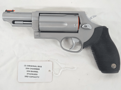 TAURUS Judge Magnum Stainless w/Original Box .45 Colt/.410 Bore - Image 3 of 11