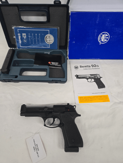 BERETTA 92 Brigadier G Elite w/Crimson Trace Grips, 2 Mags, Original Hard Case, Box Manuals 9MM LUGER (9x19 PARA) - Image 1 of 11