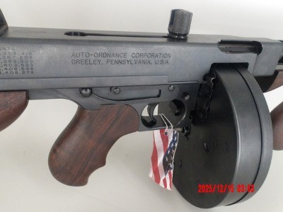 KAHR ARMS AUTO-ORDNANCE THOMPSON 1927 A-1 45 ACP (45 AUTO) - Image 1 of 7