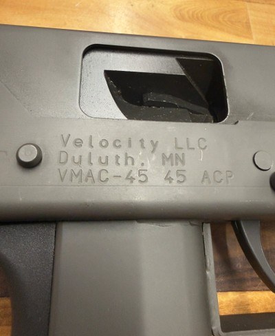 VELOCITY VMAC-45 W/2 Mags!.45 ACP - Image 3 of 11