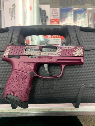 SIG SAUER P365 (BLACK CHERRY ROSES CUSTOM) .380 ACP - Image 6 of 6