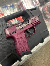 SIG SAUER P365 (BLACK CHERRY ROSES CUSTOM) .380 ACP - Image 4 of 6