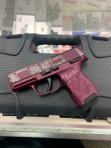SIG SAUER P365 (BLACK CHERRY ROSES CUSTOM) .380 ACP - Image 3 of 6