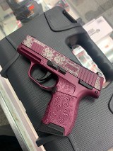SIG SAUER P365 (BLACK CHERRY ROSES CUSTOM) .380 ACP - Image 2 of 6