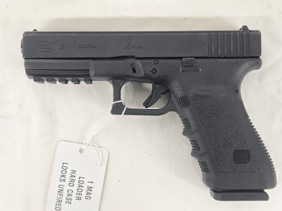 GLOCK G21 SF Gen 3 w/Original Hard Case, Mag, Speedloader, Rare Picatinny Rail Version .45 ACP - Image 6 of 11