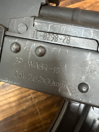 ROMARM/CUGIR WASR-10 Side Folder! 7.62X39MM - Image 8 of 12