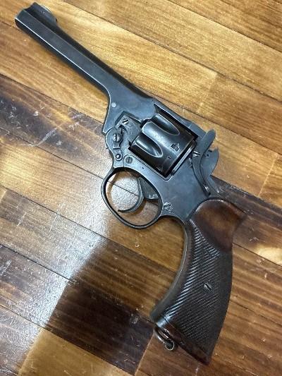 ENFIELD 1942 Webley W/ HOLSTER .38 S&W - Image 8 of 13