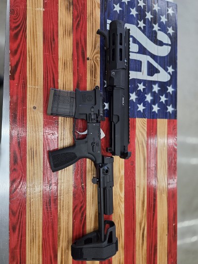 MAXIM DEFENSE MAXIM DEFENSE MDX, 300 Black, Semi Auto, Black, Maxim Upper, 7in, Pistol Brace, OEM Bag, 1 Magazine Unknown - Image 1 of 2