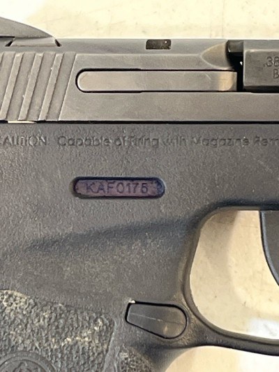 SMITH & WESSON BODYGUARD 380 W/LASER .380 ACP - Image 7 of 9