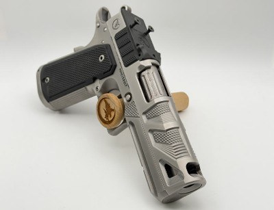 NIGHTHAWK CUSTOMALPHA HAWK 9MM, COMMANDER, CHUNK PORT BULL BARREL, MAGWELL, IOS CUT, STAINLESS UPGRADE, HOOD FLUTES 9MM LUGER (9x19 PARA) - Image 3 of 3