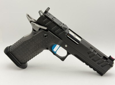 ATLAS GUNWORKS Apollo V3 Perfect Zero™ TWO-TONE, BLUE FLAT MEDIUM 2LB, TACTICAL MAGWELL, RMR/SRO 9MM LUGER (9x19 PARA) - Image 1 of 2