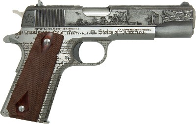 COLT 250TH ANNIVERSARY 1911A1 ENGRAVED PISTOL .45 ACP - Image 1 of 3