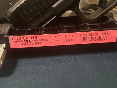 GLOCK G19 GEN 5 MOS (AU) 9MM LUGER (9X19 PARA) - Image 6 of 6