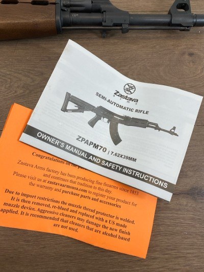 ZASTAVA ARMS ZPAPM70 (ZR7762WM) 7.62MM X 39 RUSSIAN - Image 11 of 11
