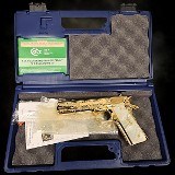 COLT 24K Gold - 1911 - 45ACP - Unique COLT Scroll Engraved - Polished & Gold Plated .45 ACP - Image 12 of 12