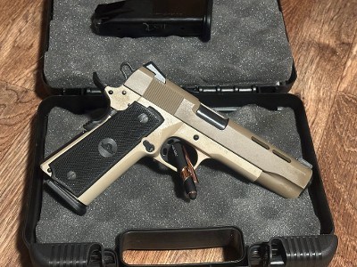 ROCK ISLAND ARMORY m1911 a2 GI standard FS High Cap custom with night sights .45 ACP - Image 5 of 16