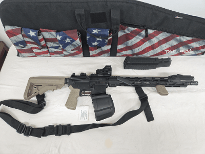 DIAMONDBACK DB15 w/Holosun, B5 Stock, Streamlight, Radian Charging Handle, Drum Mag, More 5.56X45MM NATO - Image 1 of 13
