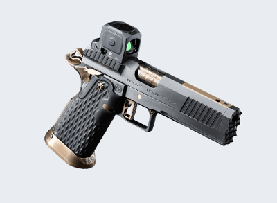 INFINITY FIREARMS 2BBL TRIJICON SRO STEEL FRAME DIRTY BIRD SERRATIONS9MM LUGER (9x19 PARA) - Image 1 of 1
