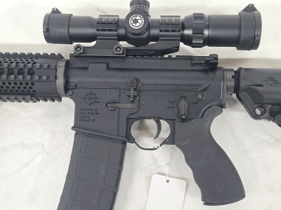 ROCK RIVER ARMS Operator AR-15 w/Scope, Quad Rail, Magazine, Vertical Grip 5.56X45MM NATO - Image 3 of 12