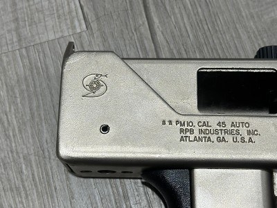 RPB INDUSTRIES pm10 45 acp nickel open bolt rare pre ban .45 ACP - Image 3 of 25