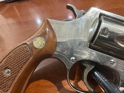 SMITH & WESSON 36 no dash nickel finish superb .38 SPL - Image 9 of 19