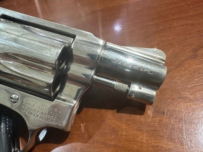 SMITH & WESSON 36 no dash nickel finish superb .38 SPL - Image 7 of 19