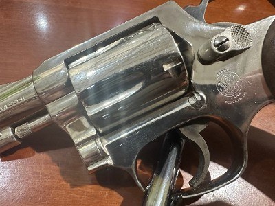 SMITH & WESSON 36 no dash nickel finish superb .38 SPL - Image 3 of 19